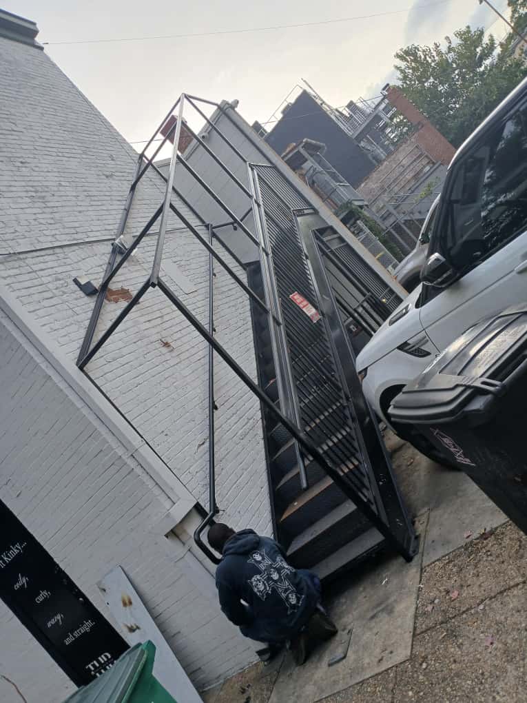 Exterior Black Metal Railing