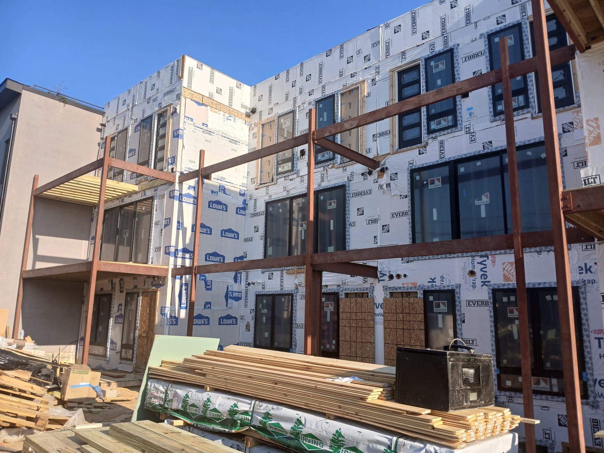 Multi-Unit Structural Steel Frame